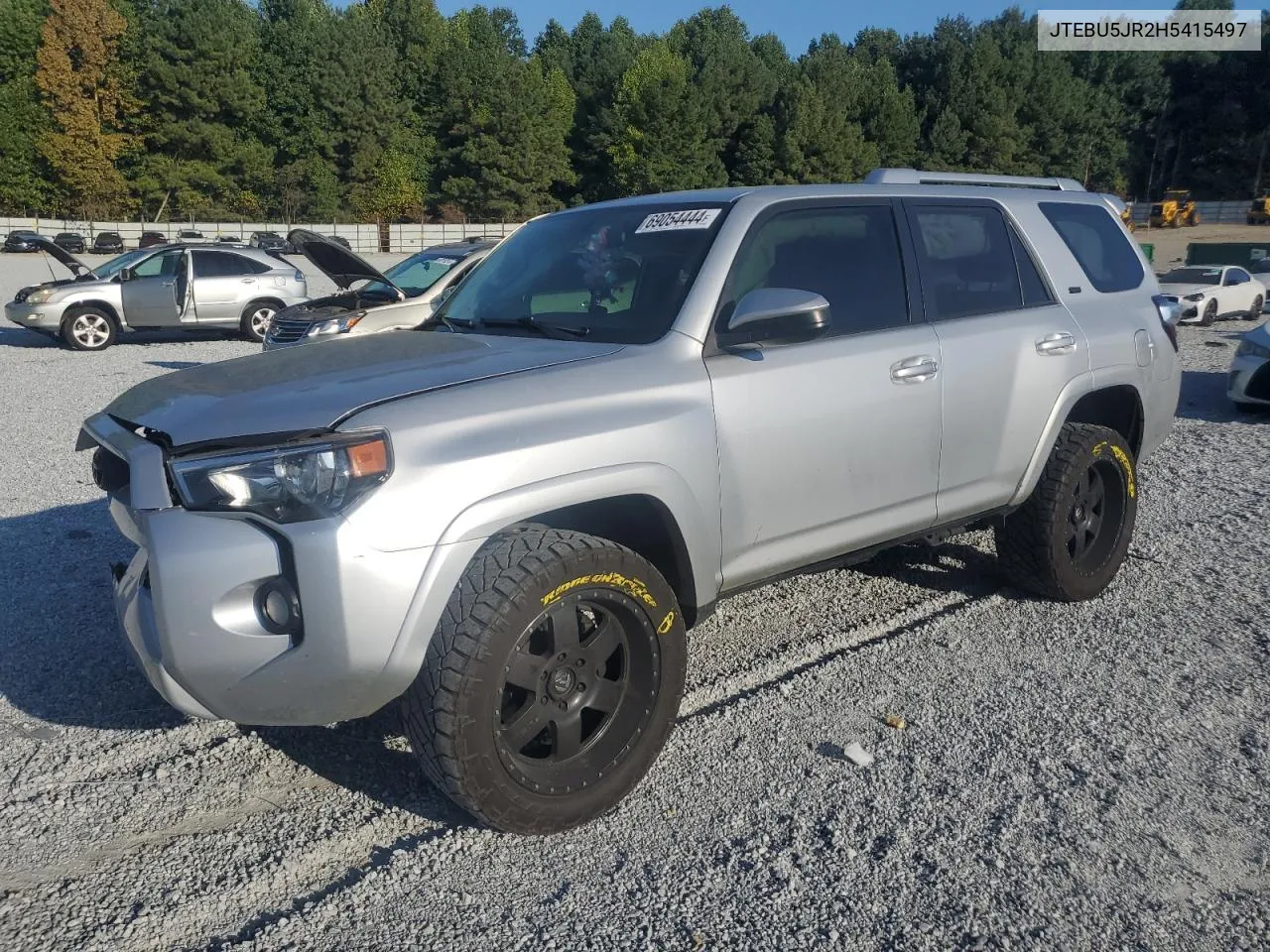 2017 Toyota 4Runner Sr5/Sr5 Premium VIN: JTEBU5JR2H5415497 Lot: 69054444