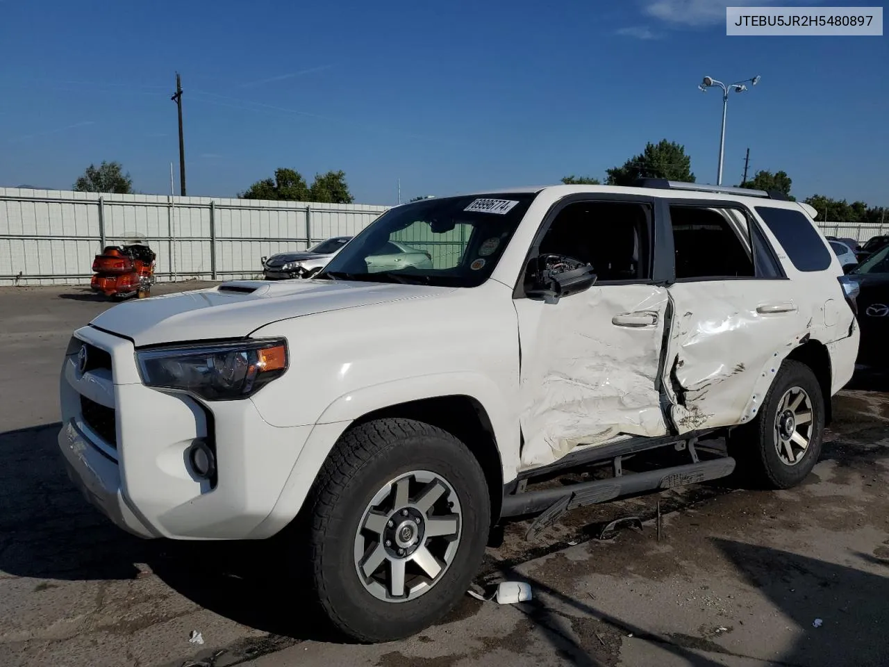 2017 Toyota 4Runner Sr5/Sr5 Premium VIN: JTEBU5JR2H5480897 Lot: 69996774