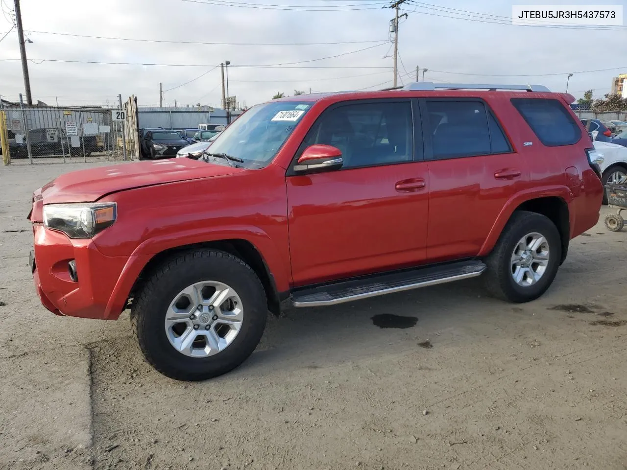 2017 Toyota 4Runner Sr5/Sr5 Premium VIN: JTEBU5JR3H5437573 Lot: 71301664