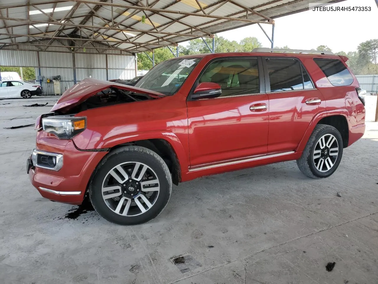 2017 Toyota 4Runner Sr5/Sr5 Premium VIN: JTEBU5JR4H5473353 Lot: 72512664