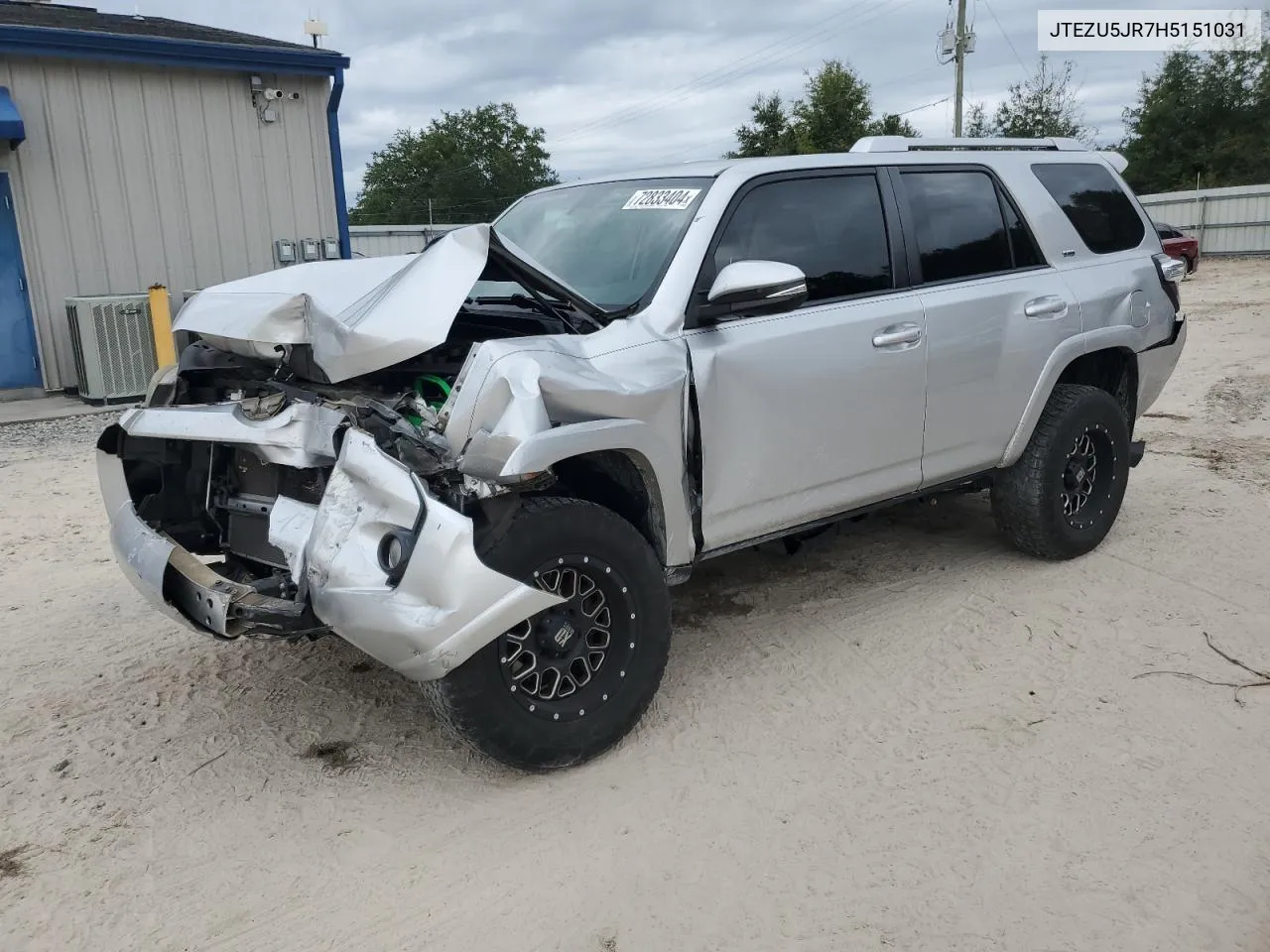 2017 Toyota 4Runner Sr5 VIN: JTEZU5JR7H5151031 Lot: 72833404