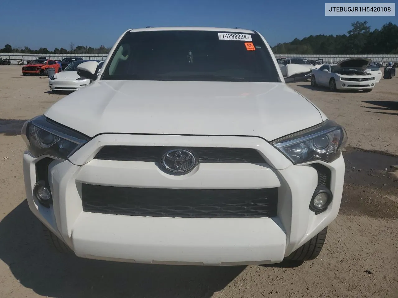 2017 Toyota 4Runner Sr5/Sr5 Premium VIN: JTEBU5JR1H5420108 Lot: 74298034