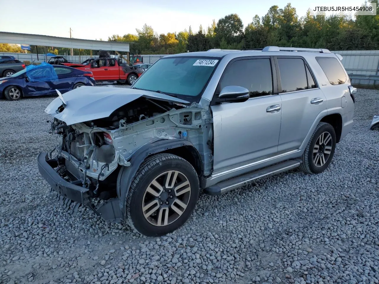 2017 Toyota 4Runner Sr5/Sr5 Premium VIN: JTEBU5JR5H5454908 Lot: 74671234