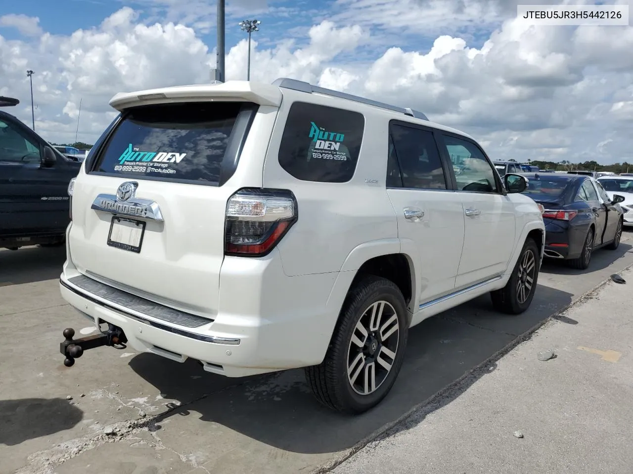 2017 Toyota 4Runner Sr5/Sr5 Premium VIN: JTEBU5JR3H5442126 Lot: 75759434