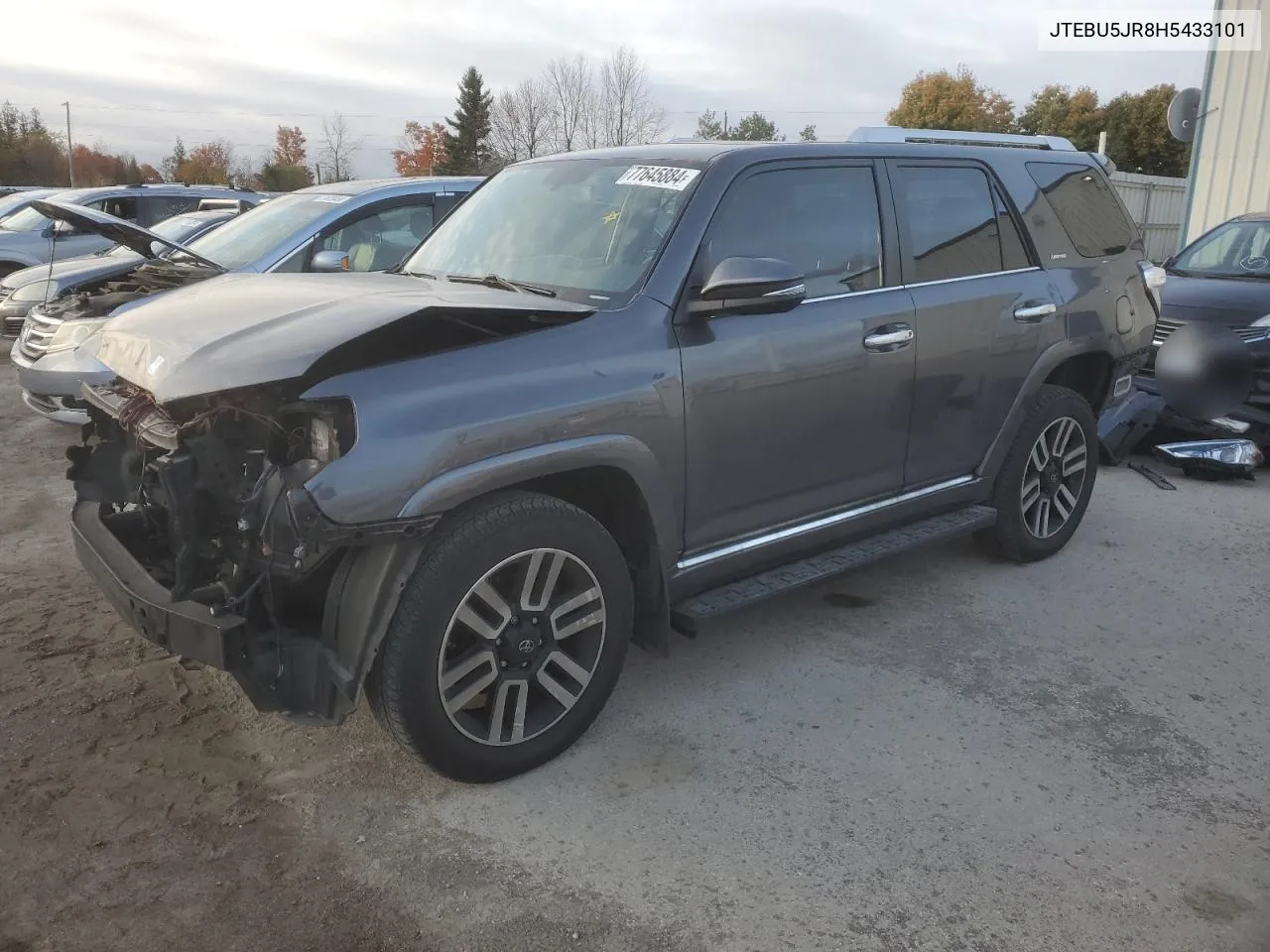 2017 Toyota 4Runner Sr5/Sr5 Premium VIN: JTEBU5JR8H5433101 Lot: 77645884