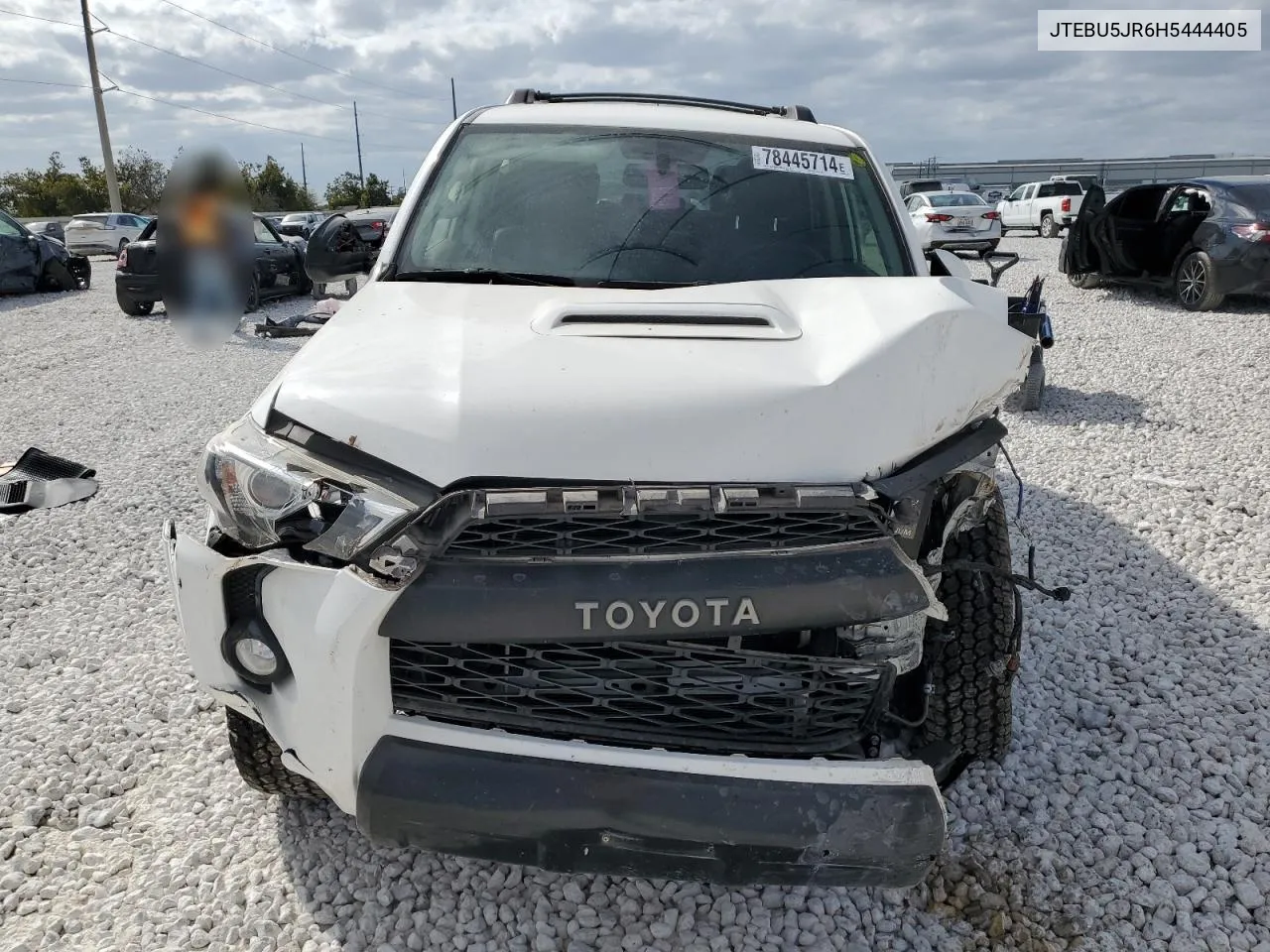 2017 Toyota 4Runner Sr5/Sr5 Premium VIN: JTEBU5JR6H5444405 Lot: 78445714