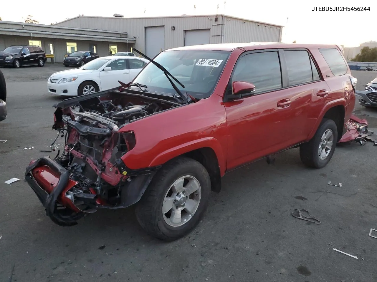 2017 Toyota 4Runner Sr5/Sr5 Premium VIN: JTEBU5JR2H5456244 Lot: 80774004