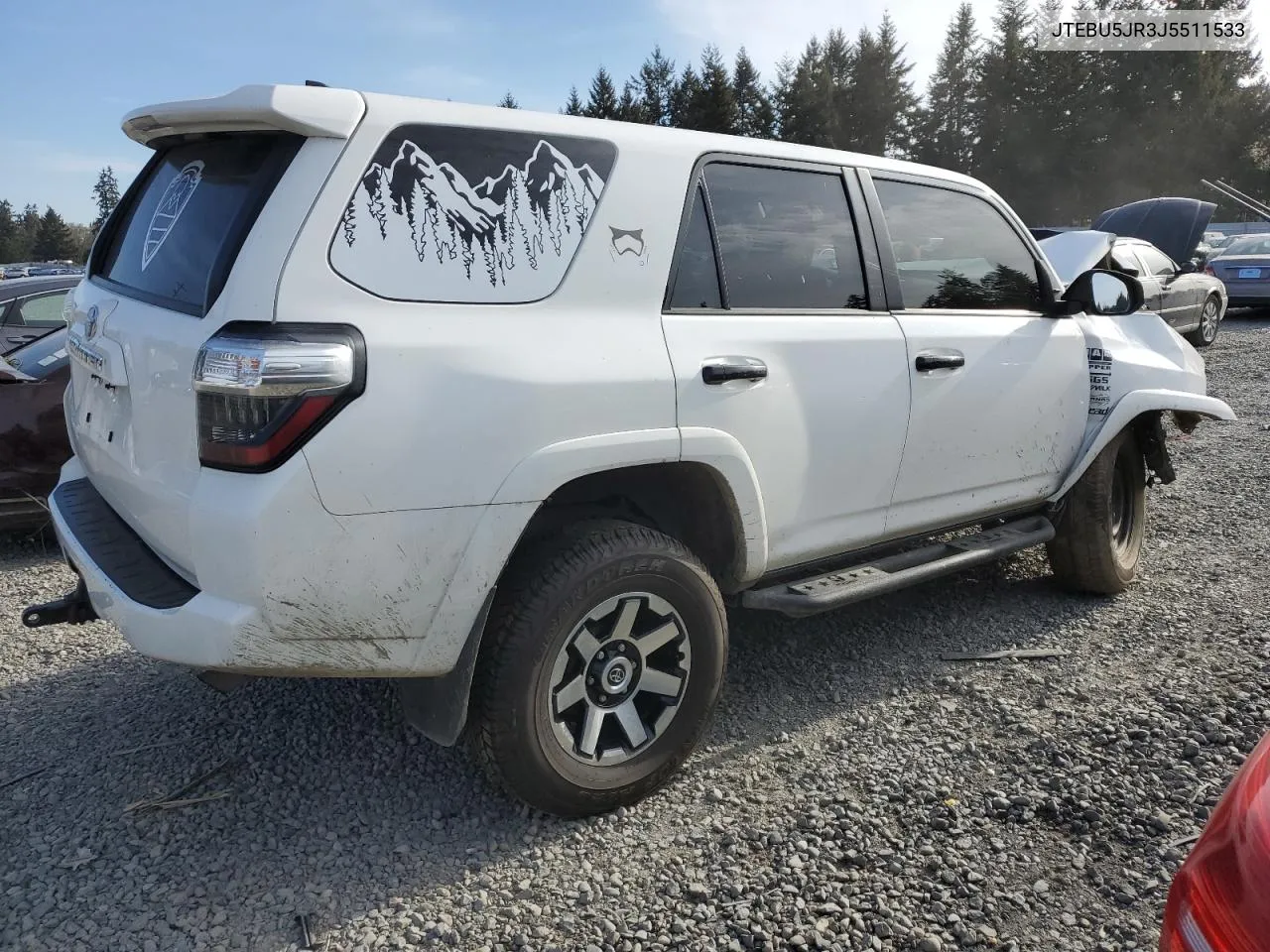 2018 Toyota 4Runner Sr5/Sr5 Premium VIN: JTEBU5JR3J5511533 Lot: 51268274