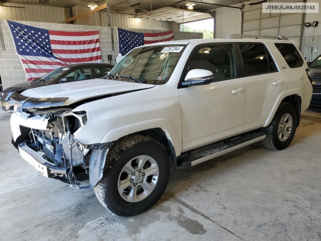 2018 Toyota 4Runner Sr5/Sr5 Premium VIN: JTEBU5JR8J5525153 Lot: 67387394