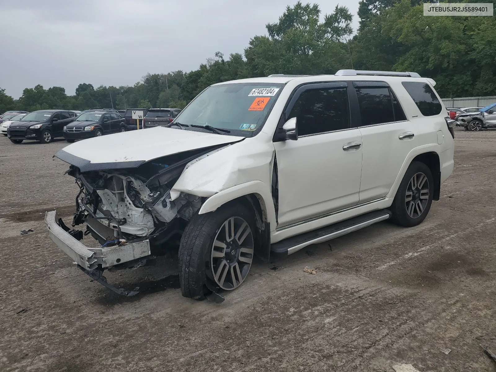 2018 Toyota 4Runner Sr5/Sr5 Premium VIN: JTEBU5JR2J5589401 Lot: 67482104