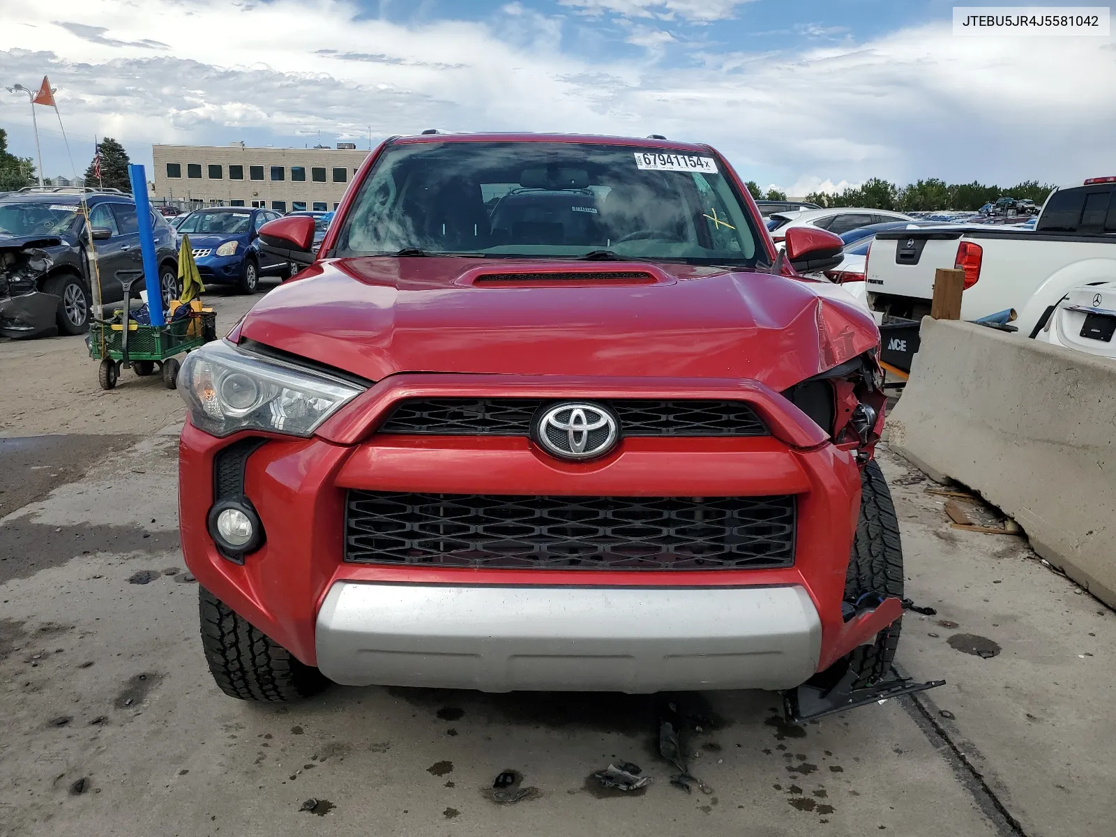 2018 Toyota 4Runner Sr5/Sr5 Premium VIN: JTEBU5JR4J5581042 Lot: 67941154