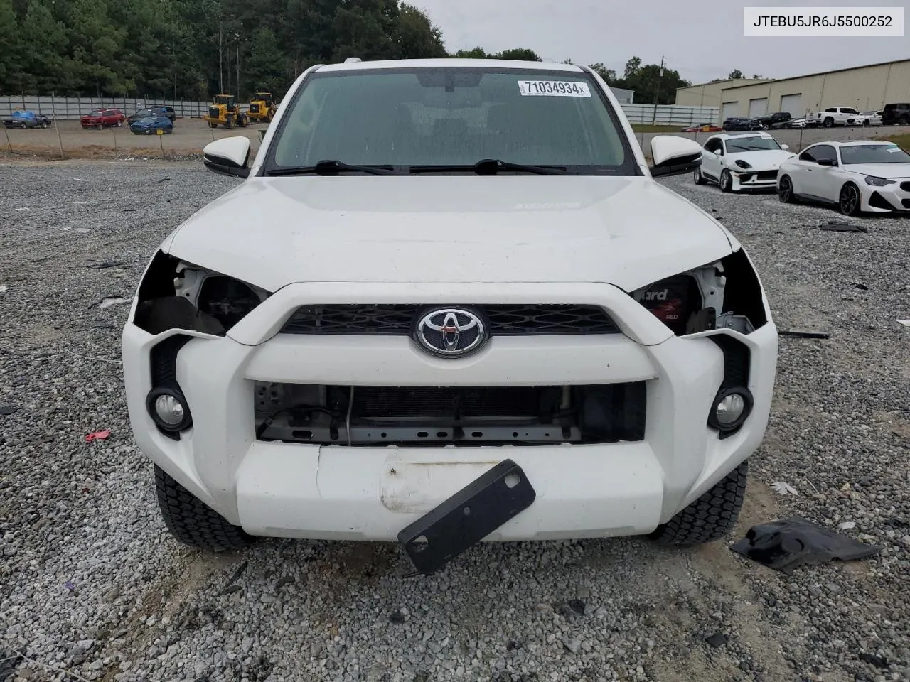 2018 Toyota 4Runner Sr5/Sr5 Premium VIN: JTEBU5JR6J5500252 Lot: 71034934