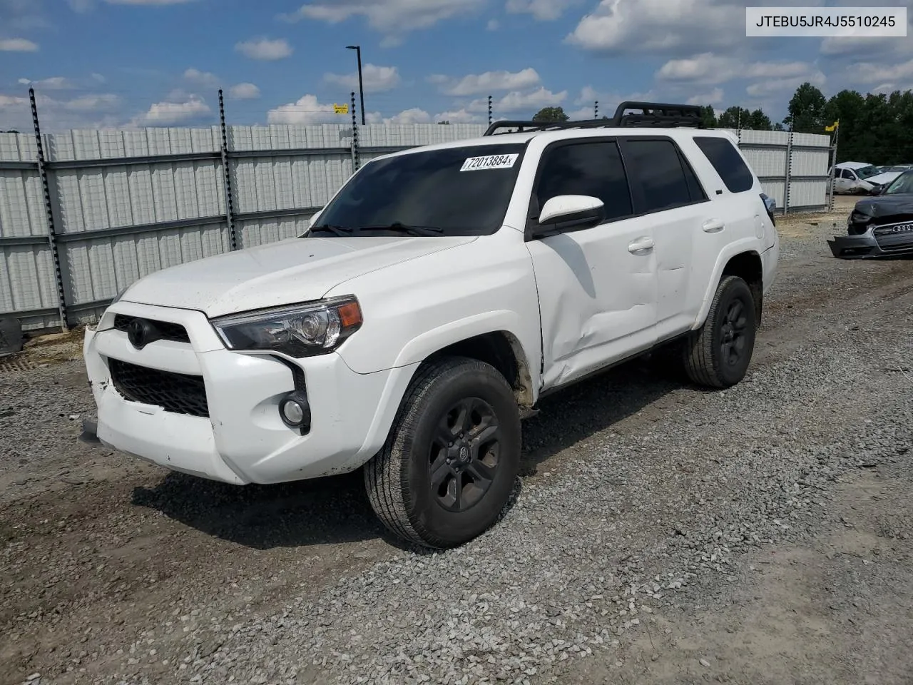 2018 Toyota 4Runner Sr5/Sr5 Premium VIN: JTEBU5JR4J5510245 Lot: 72013884