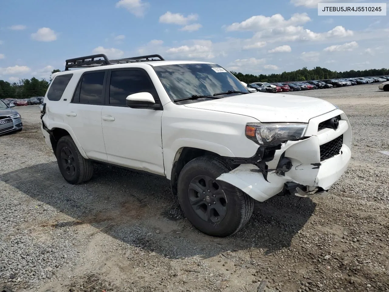 2018 Toyota 4Runner Sr5/Sr5 Premium VIN: JTEBU5JR4J5510245 Lot: 72013884