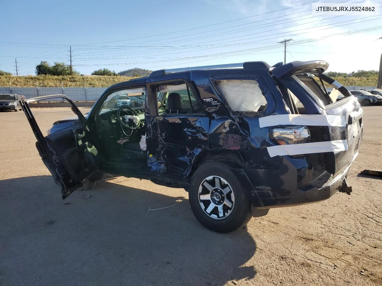 2018 Toyota 4Runner Sr5/Sr5 Premium VIN: JTEBU5JRXJ5524862 Lot: 72847124