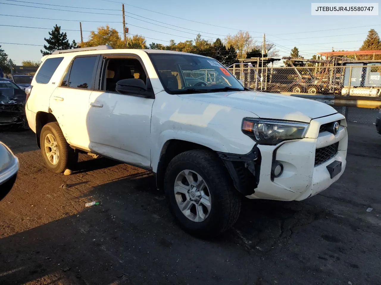 2018 Toyota 4Runner Sr5/Sr5 Premium VIN: JTEBU5JR4J5580747 Lot: 73108484