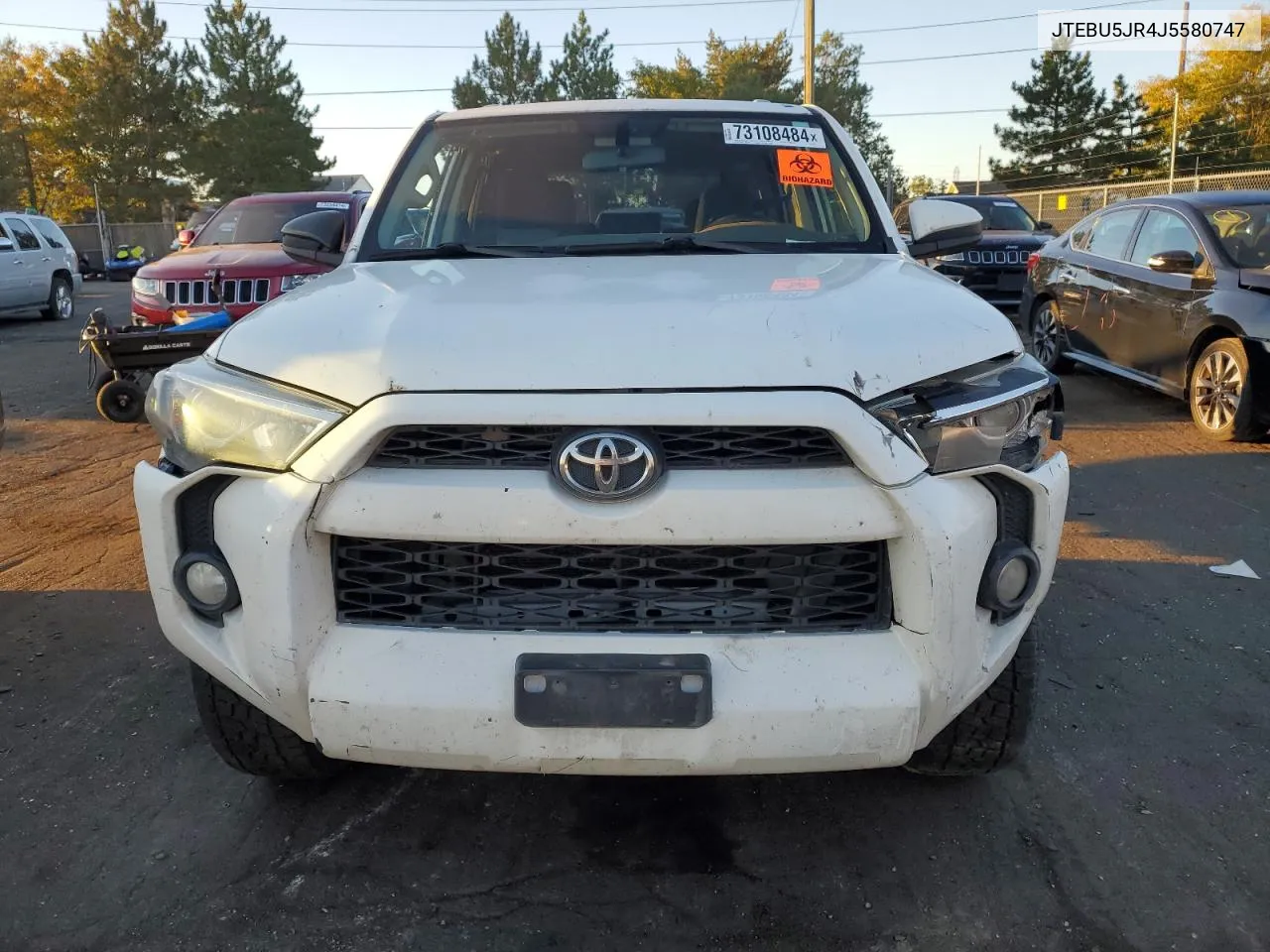 2018 Toyota 4Runner Sr5/Sr5 Premium VIN: JTEBU5JR4J5580747 Lot: 73108484