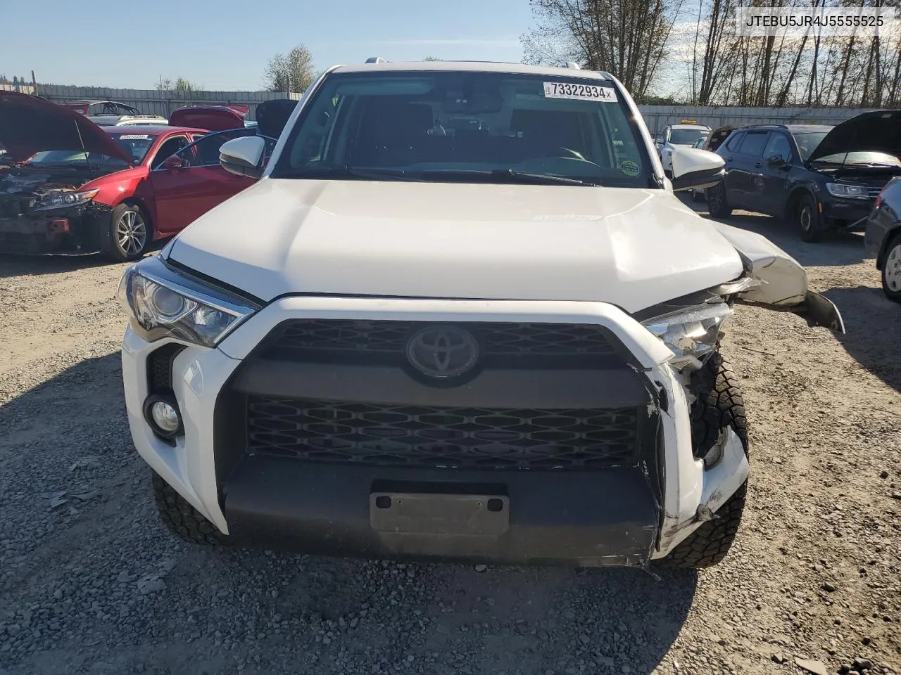 2018 Toyota 4Runner Sr5/Sr5 Premium VIN: JTEBU5JR4J5555525 Lot: 73322934