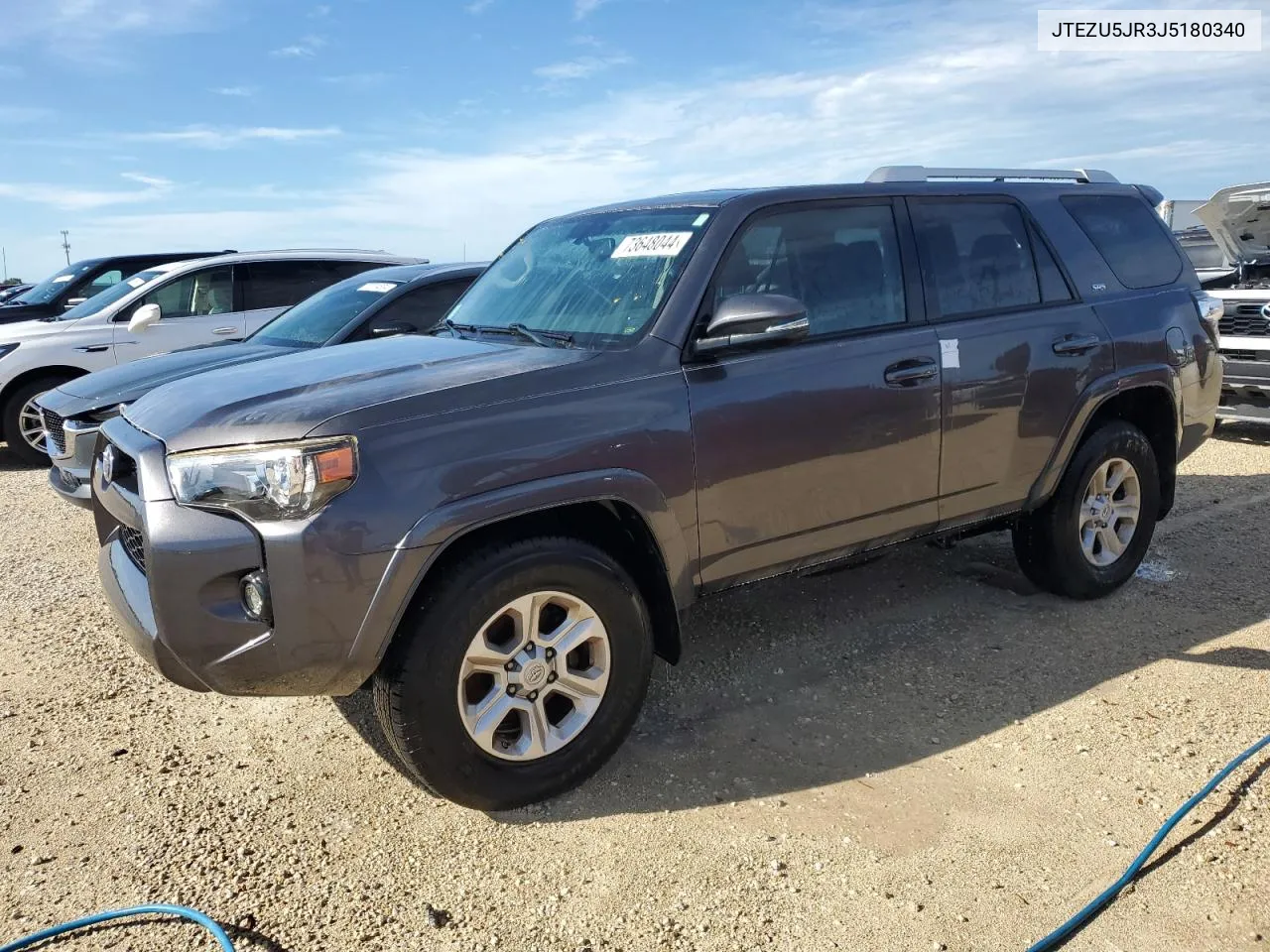 2018 Toyota 4Runner Sr5 VIN: JTEZU5JR3J5180340 Lot: 73648044