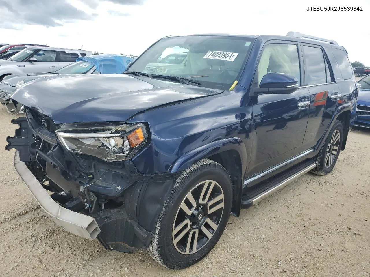 2018 Toyota 4Runner Sr5/Sr5 Premium VIN: JTEBU5JR2J5539842 Lot: 74003954