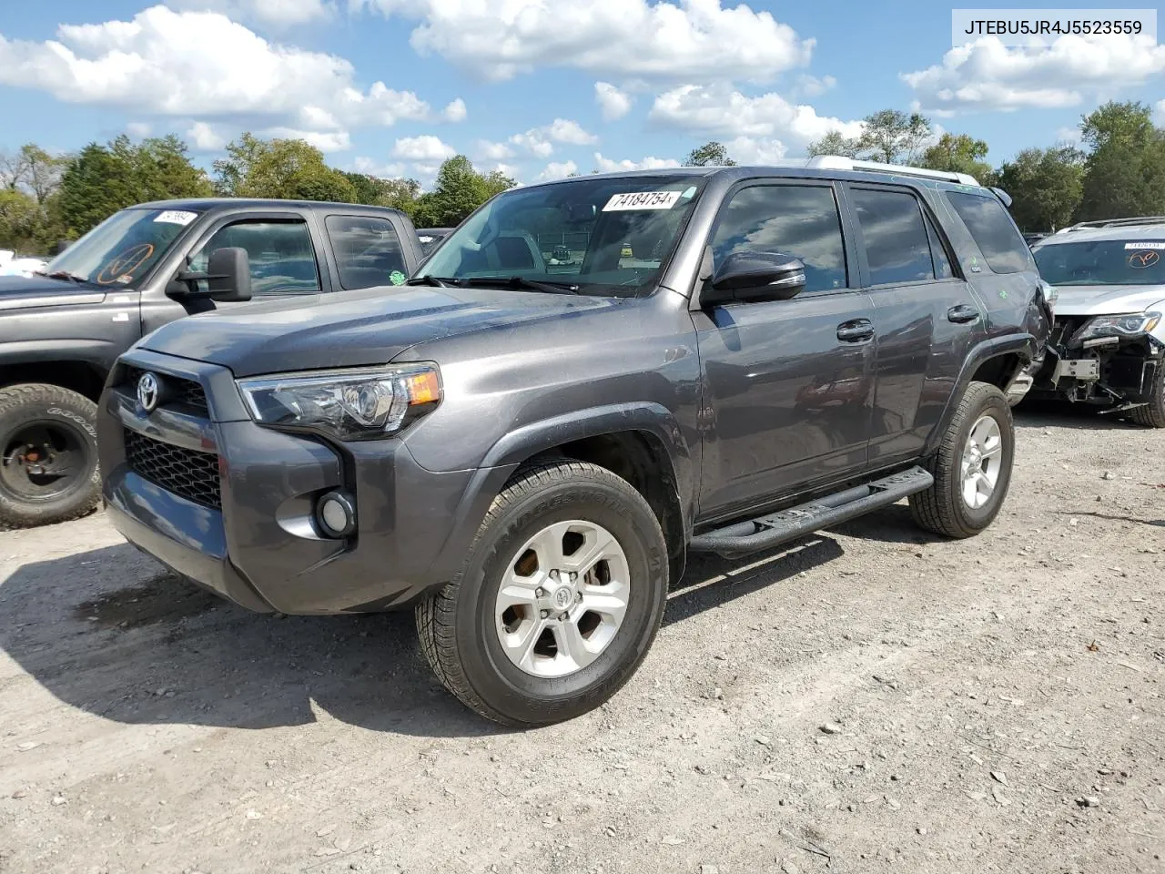 2018 Toyota 4Runner Sr5/Sr5 Premium VIN: JTEBU5JR4J5523559 Lot: 74184754