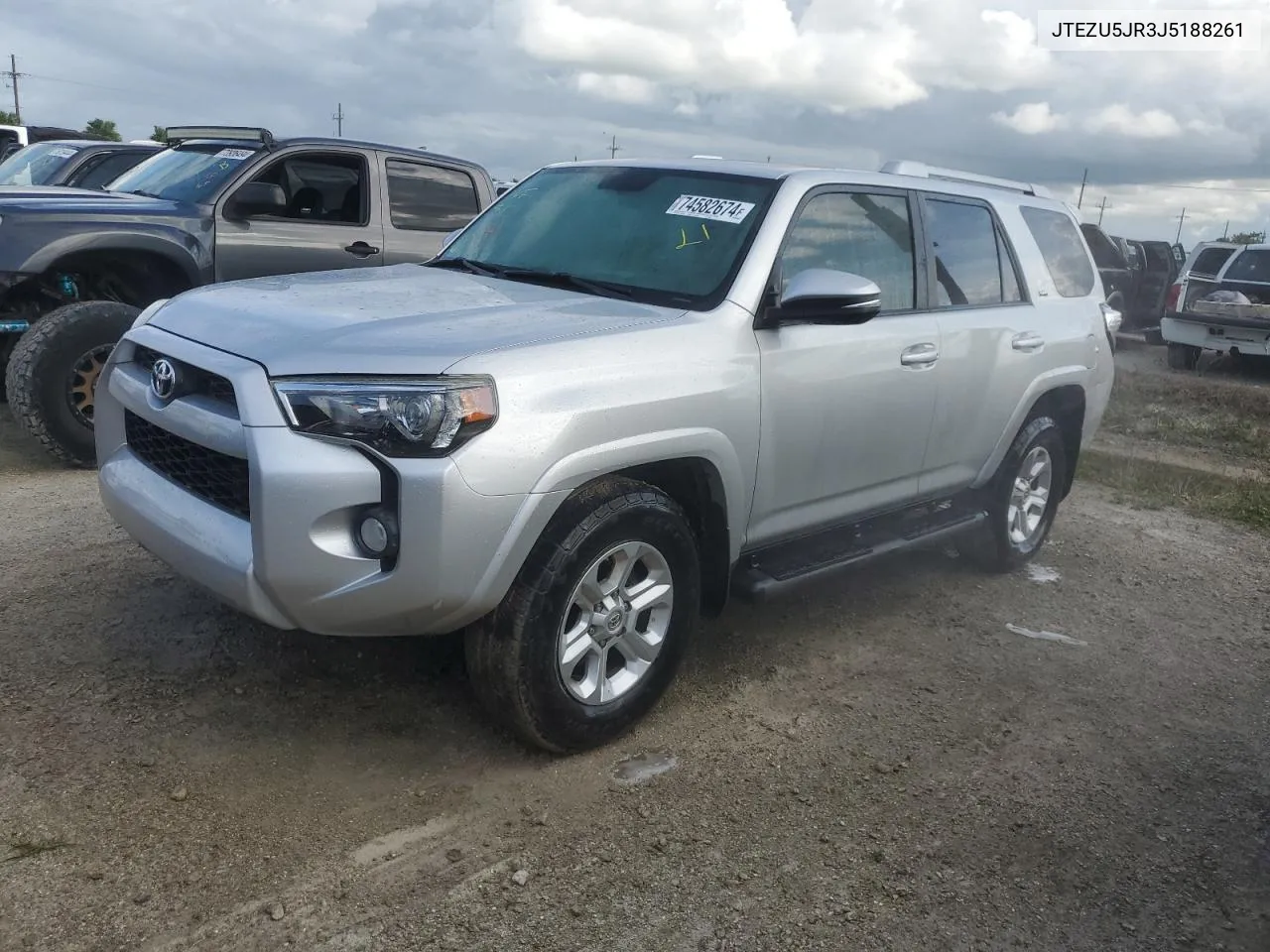 2018 Toyota 4Runner Sr5 VIN: JTEZU5JR3J5188261 Lot: 74582674