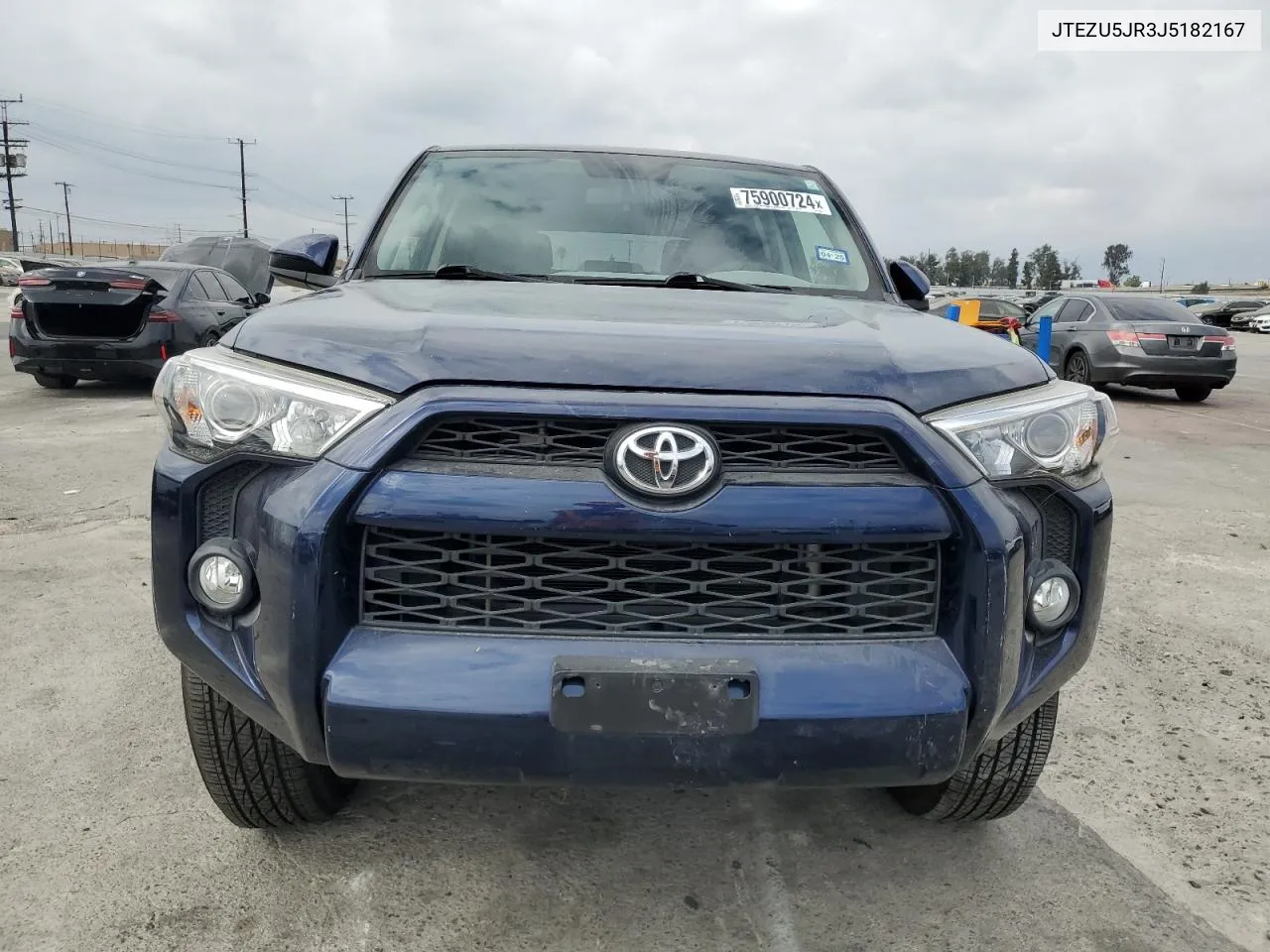 2018 Toyota 4Runner Sr5 VIN: JTEZU5JR3J5182167 Lot: 75900724