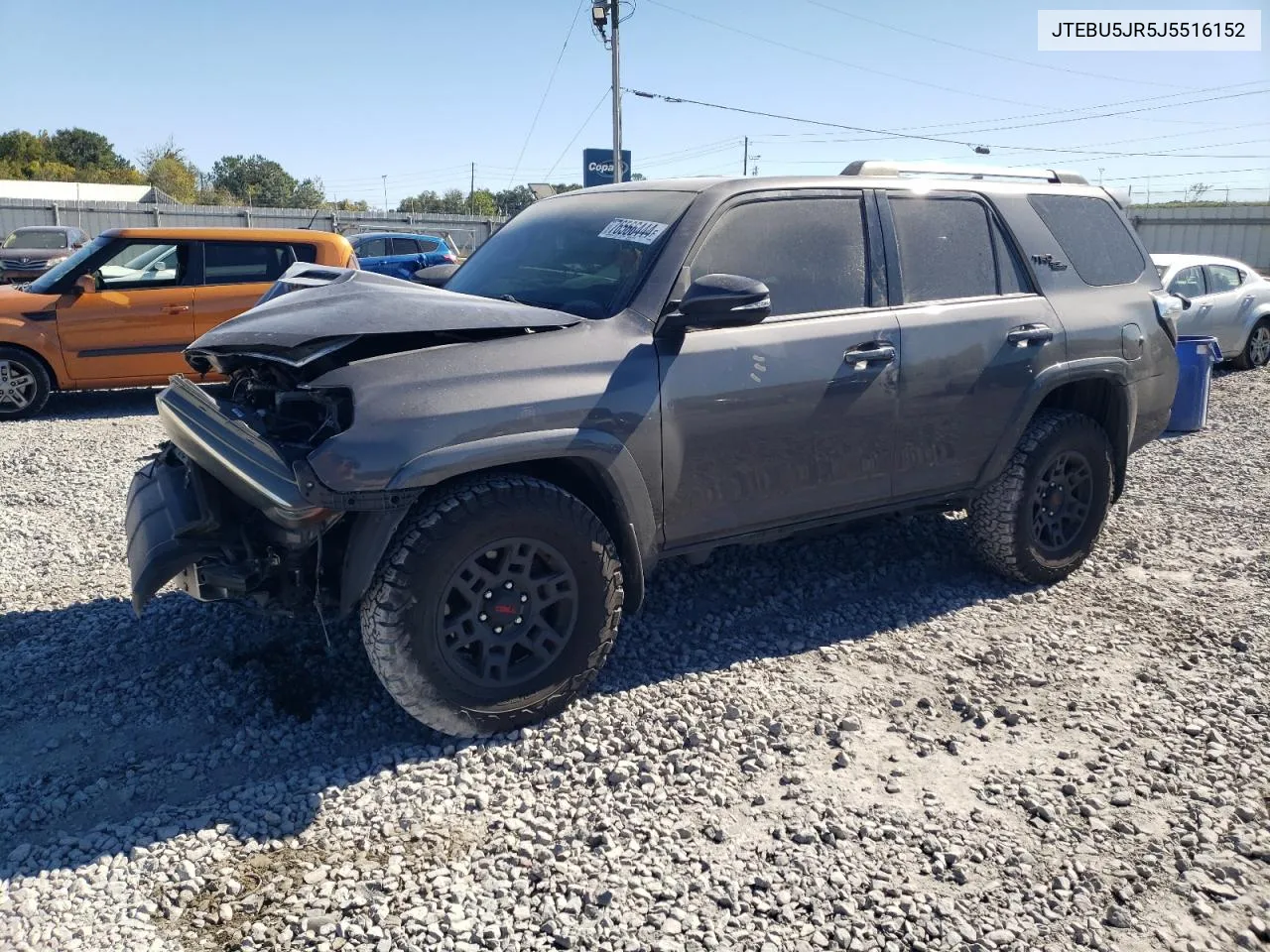 2018 Toyota 4Runner Sr5/Sr5 Premium VIN: JTEBU5JR5J5516152 Lot: 76566444