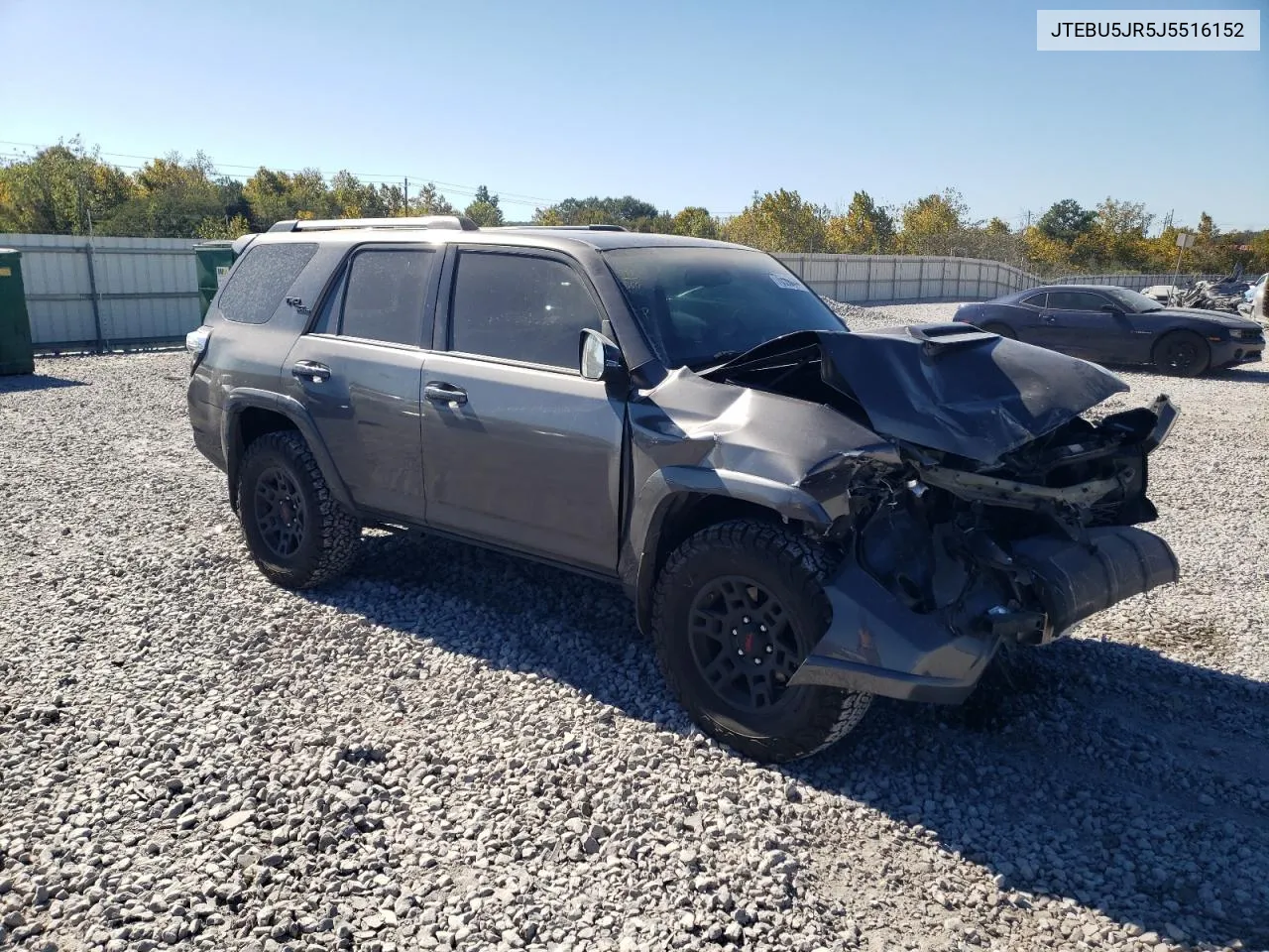 2018 Toyota 4Runner Sr5/Sr5 Premium VIN: JTEBU5JR5J5516152 Lot: 76566444