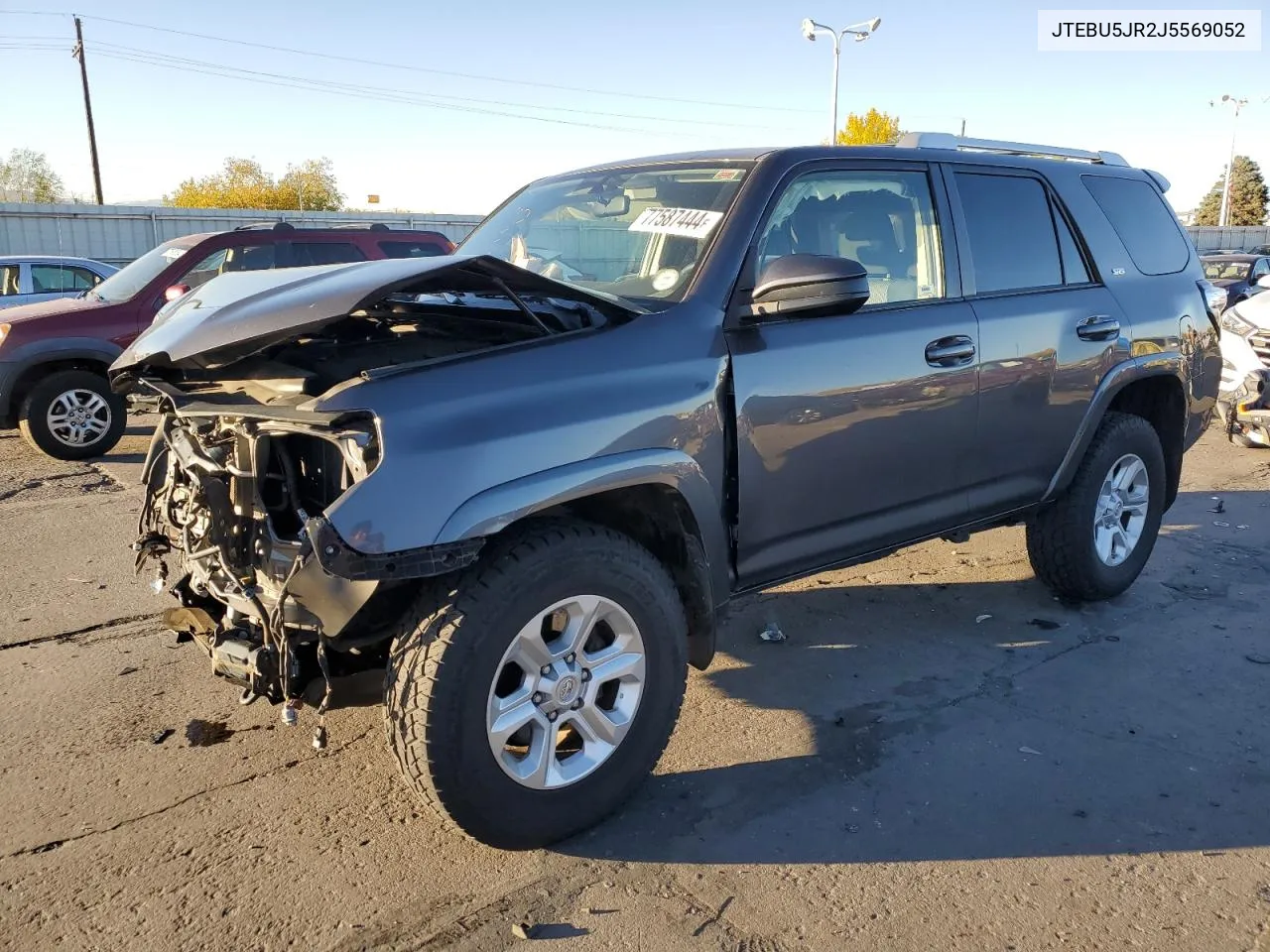 2018 Toyota 4Runner Sr5/Sr5 Premium VIN: JTEBU5JR2J5569052 Lot: 77587444