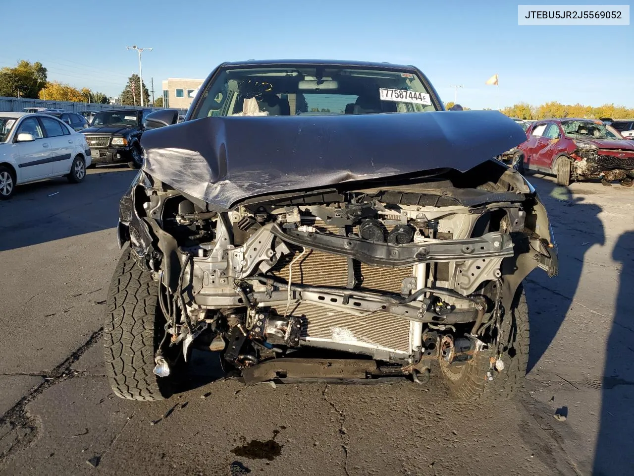 2018 Toyota 4Runner Sr5/Sr5 Premium VIN: JTEBU5JR2J5569052 Lot: 77587444