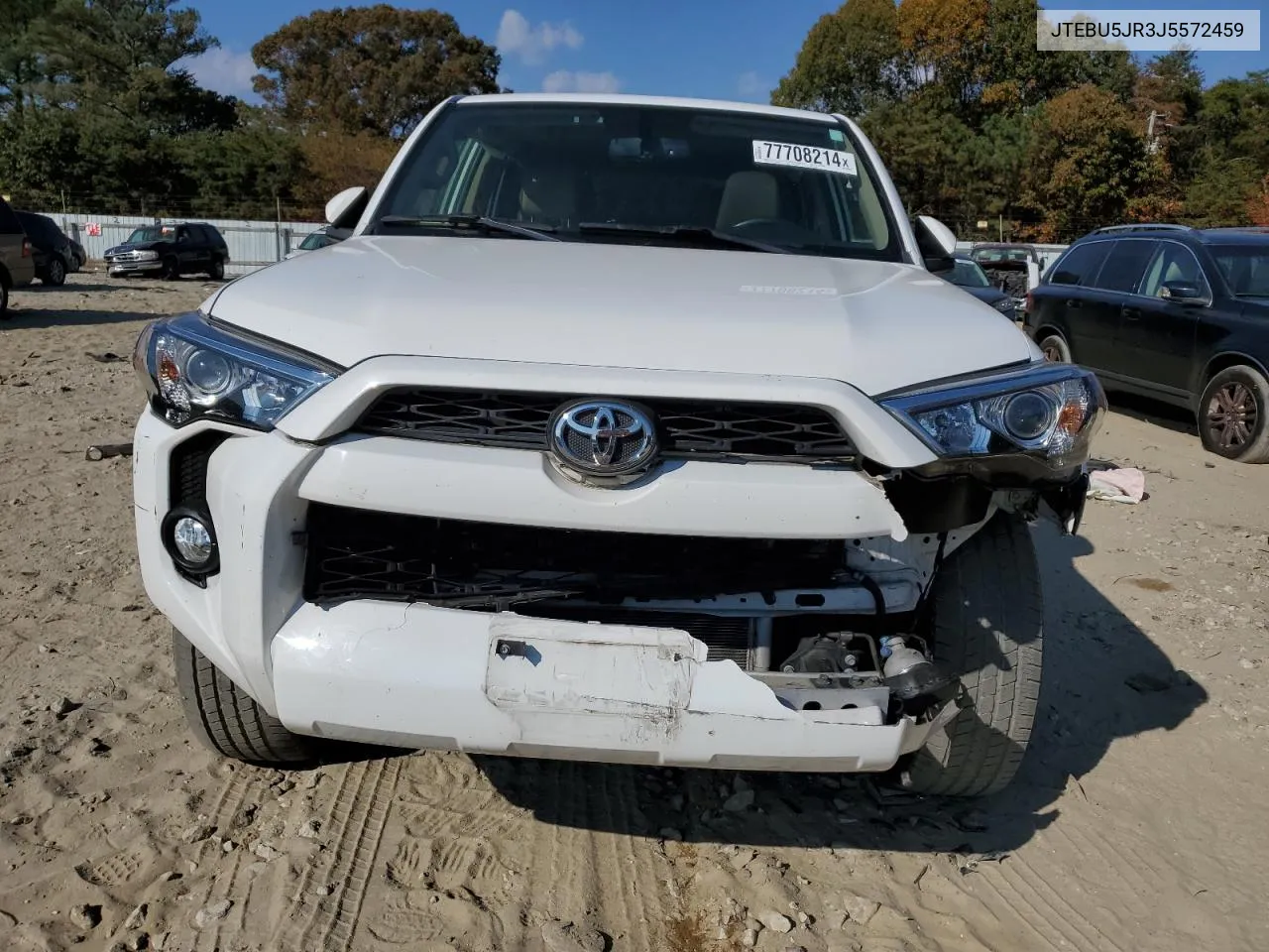 2018 Toyota 4Runner Sr5/Sr5 Premium VIN: JTEBU5JR3J5572459 Lot: 77708214