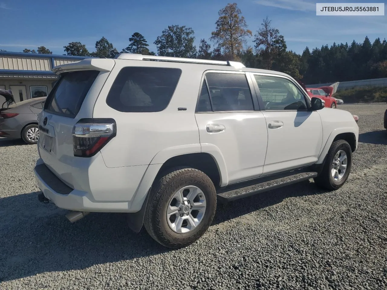 2018 Toyota 4Runner Sr5/Sr5 Premium VIN: JTEBU5JR0J5563881 Lot: 77858954