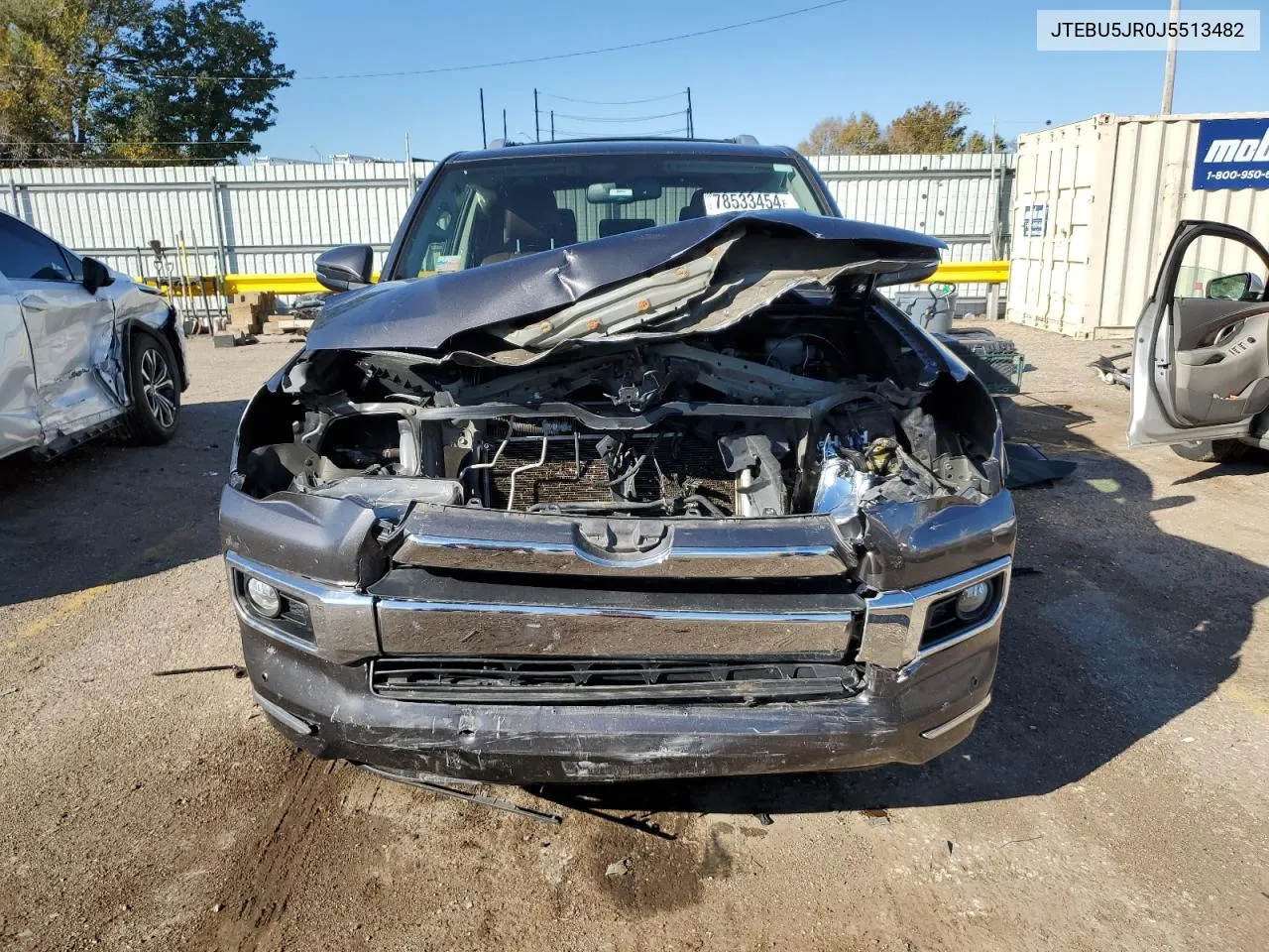 2018 Toyota 4Runner Sr5/Sr5 Premium VIN: JTEBU5JR0J5513482 Lot: 78533454