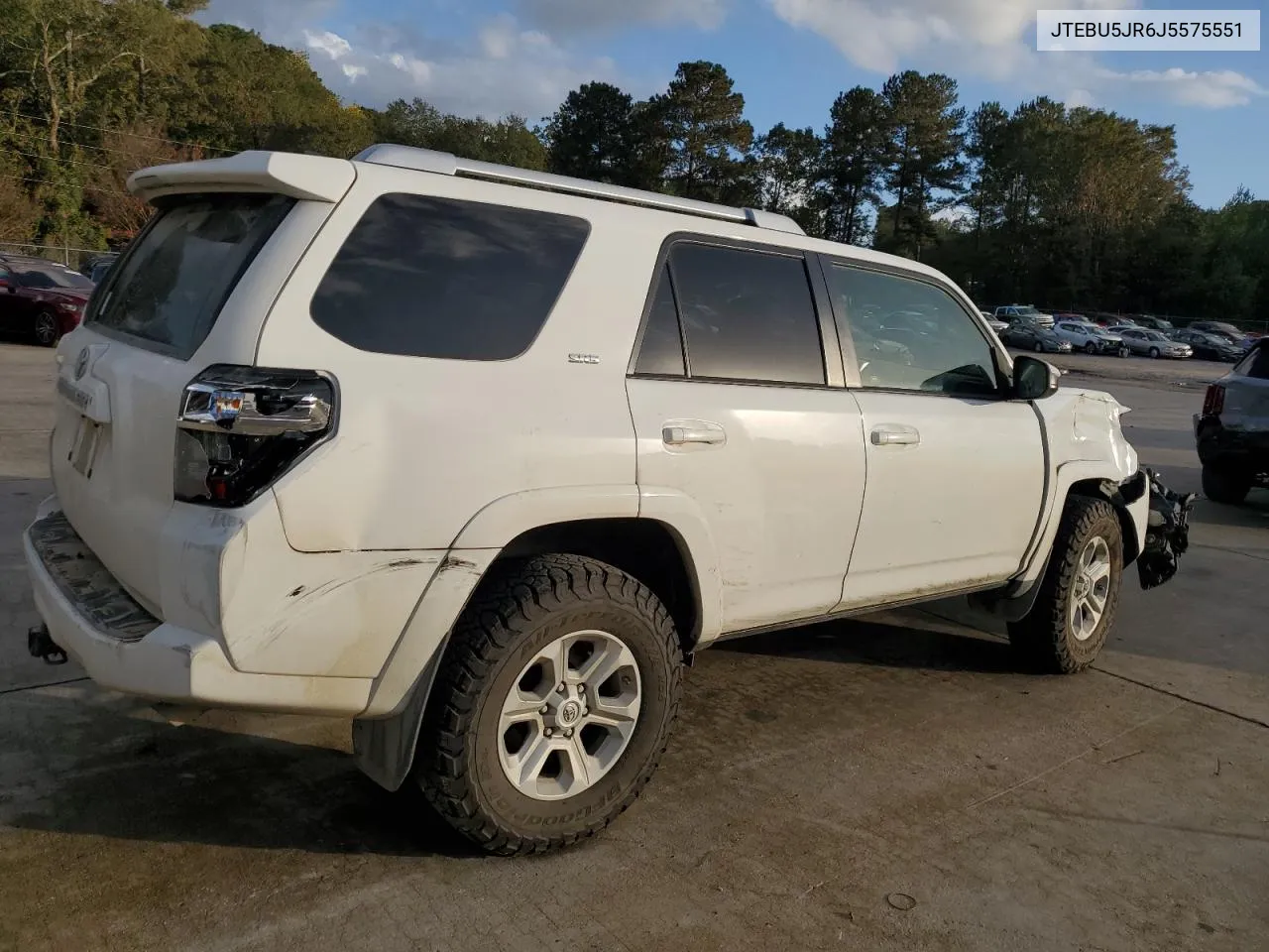 2018 Toyota 4Runner Sr5/Sr5 Premium VIN: JTEBU5JR6J5575551 Lot: 78641514