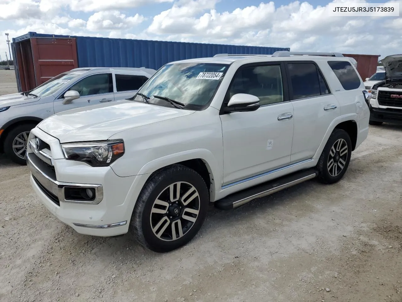 2018 Toyota 4Runner Sr5 VIN: JTEZU5JR3J5173839 Lot: 78722054