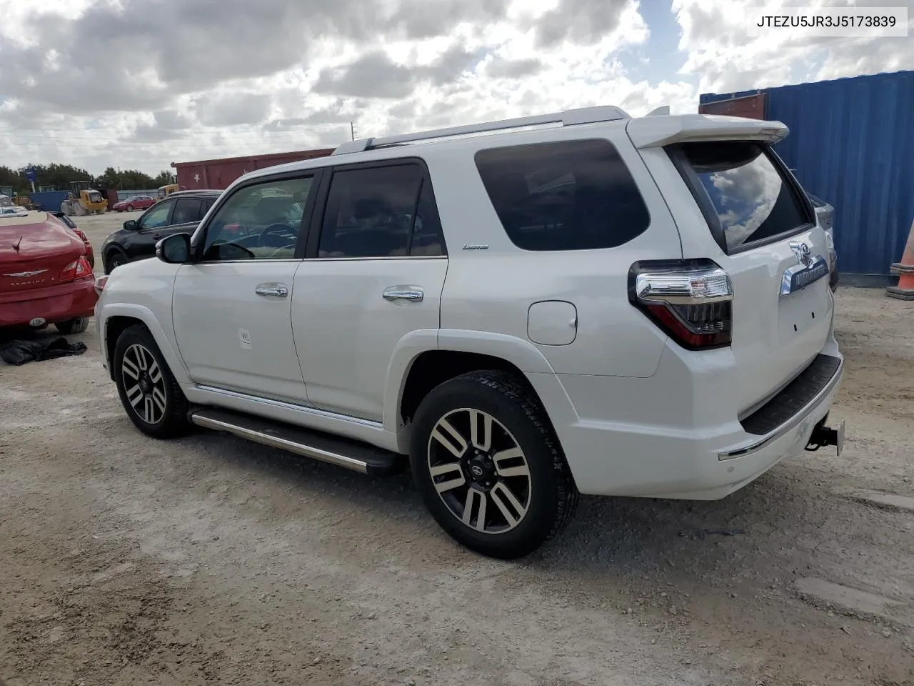 2018 Toyota 4Runner Sr5 VIN: JTEZU5JR3J5173839 Lot: 78722054