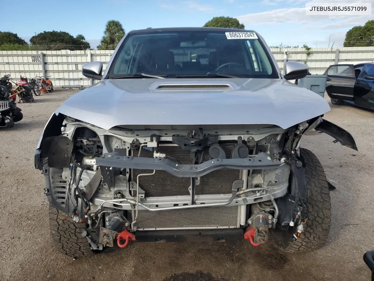 2018 Toyota 4Runner Sr5/Sr5 Premium VIN: JTEBU5JR5J5571099 Lot: 80637204