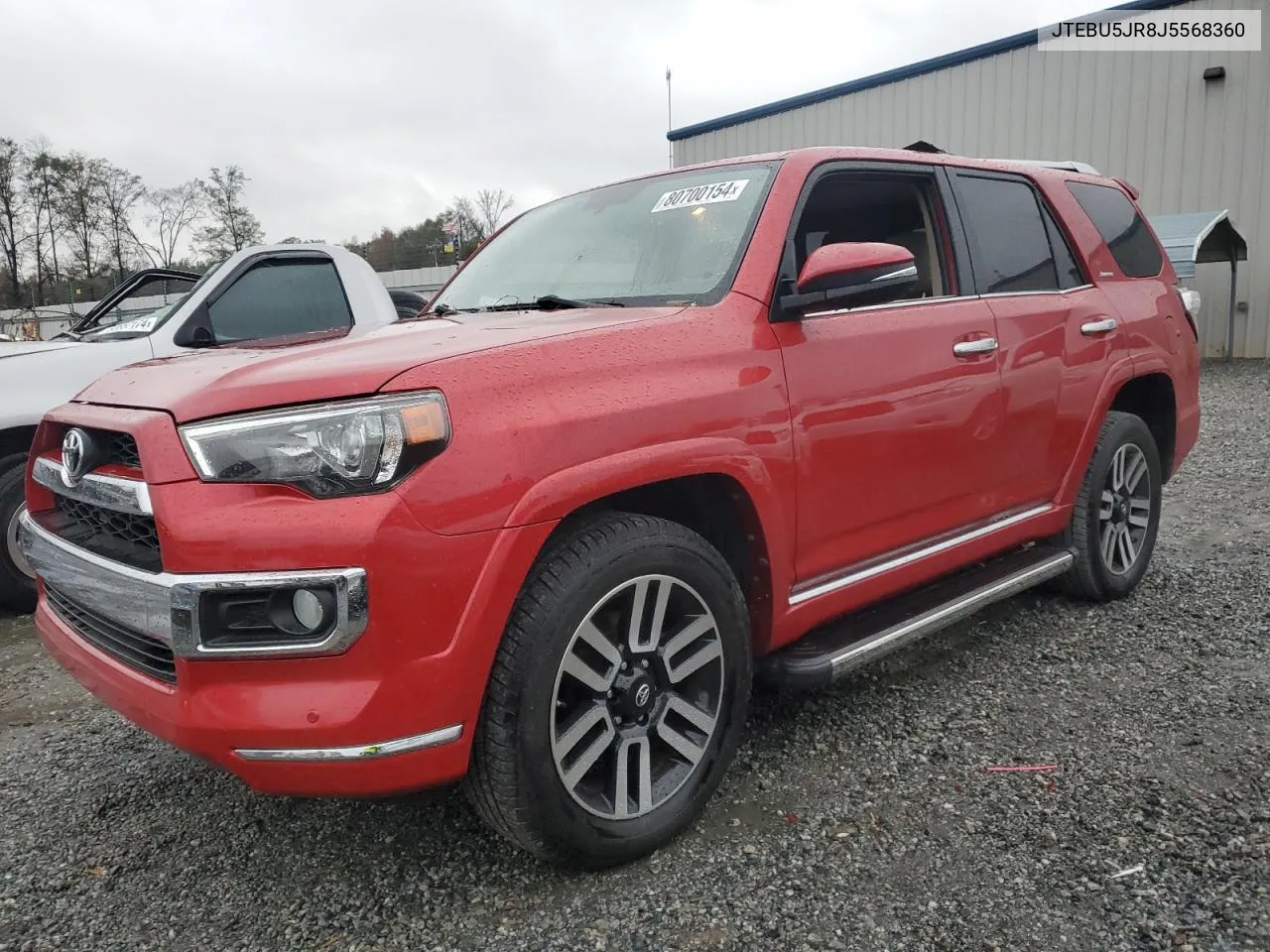 2018 Toyota 4Runner Sr5/Sr5 Premium VIN: JTEBU5JR8J5568360 Lot: 80700154