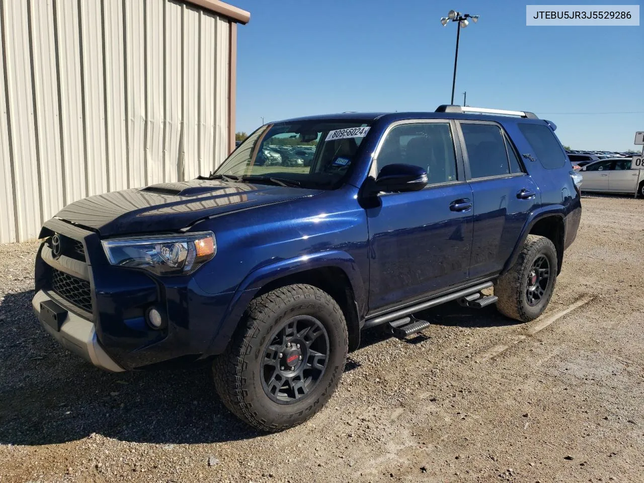 2018 Toyota 4Runner Sr5/Sr5 Premium VIN: JTEBU5JR3J5529286 Lot: 80956024