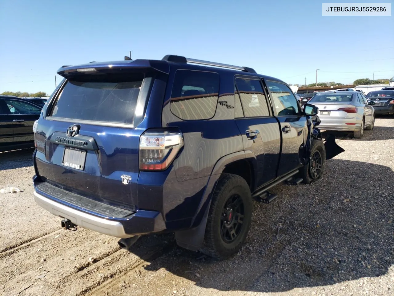 2018 Toyota 4Runner Sr5/Sr5 Premium VIN: JTEBU5JR3J5529286 Lot: 80956024