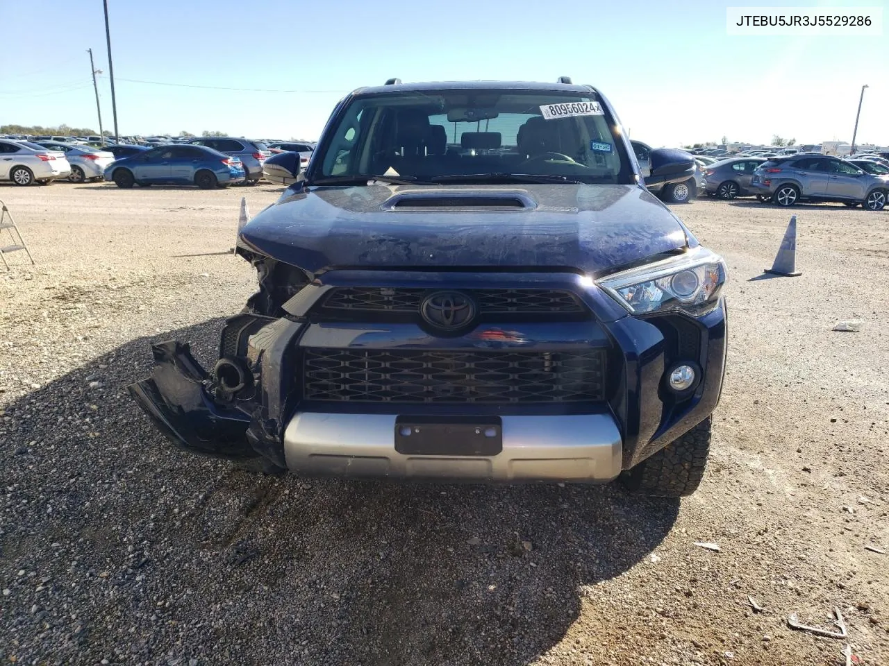 2018 Toyota 4Runner Sr5/Sr5 Premium VIN: JTEBU5JR3J5529286 Lot: 80956024