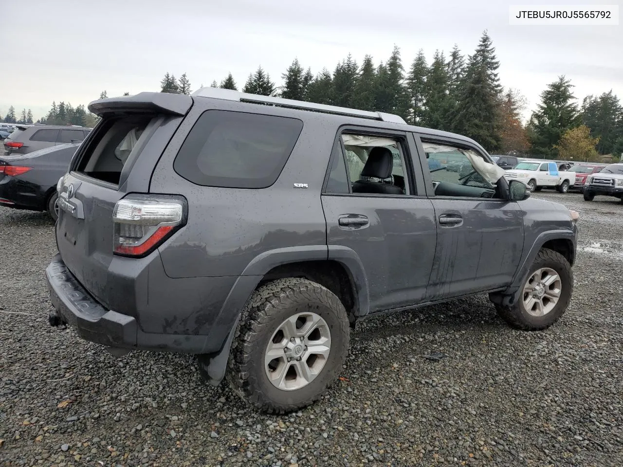 2018 Toyota 4Runner Sr5/Sr5 Premium VIN: JTEBU5JR0J5565792 Lot: 81552904