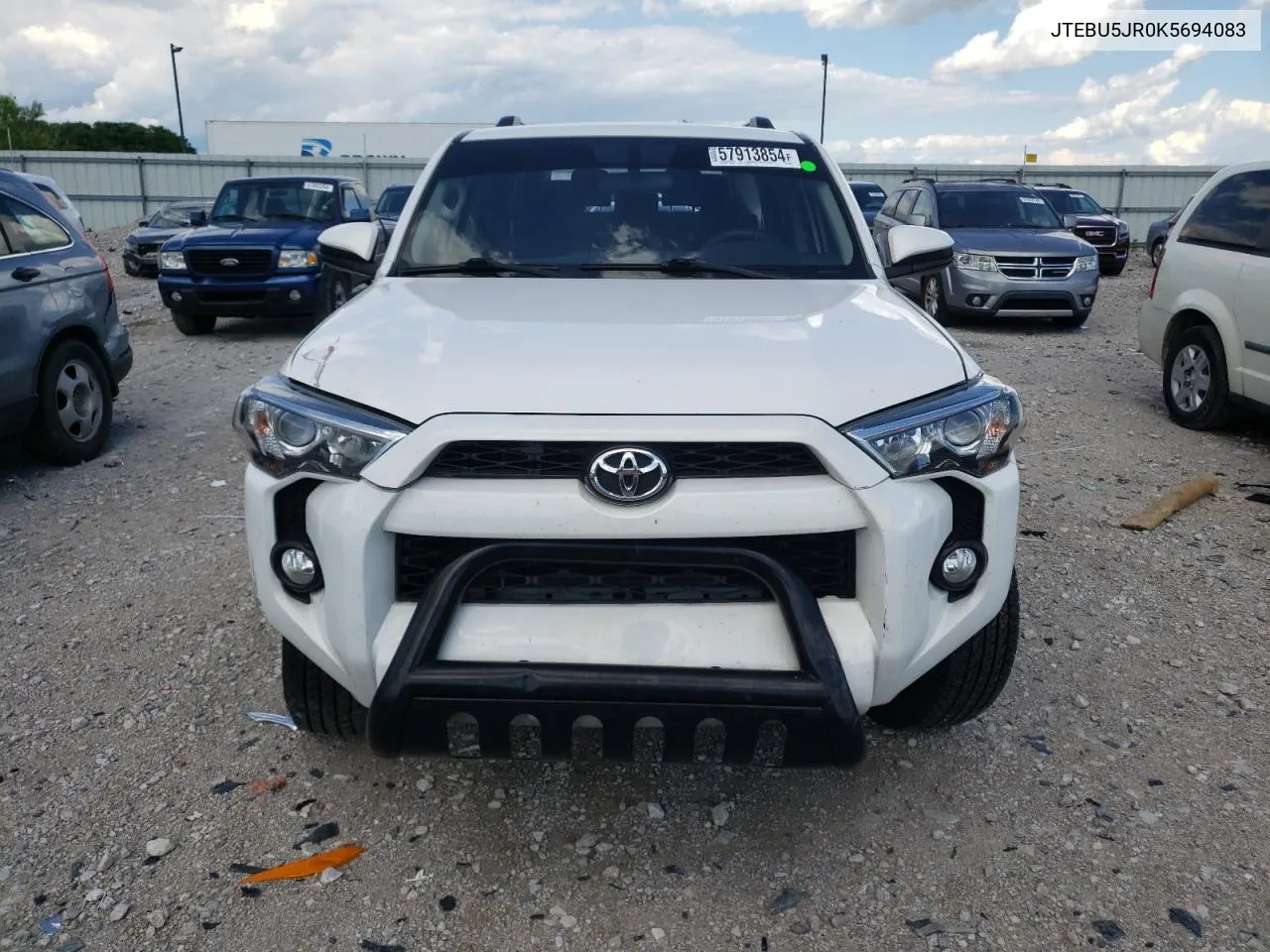 2019 Toyota 4Runner Sr5 VIN: JTEBU5JR0K5694083 Lot: 57913854