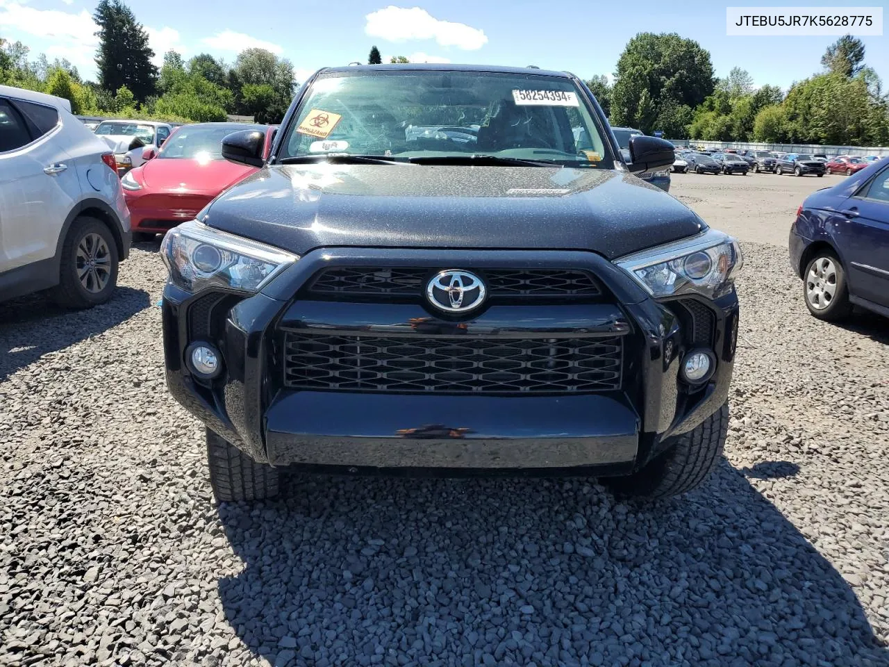 2019 Toyota 4Runner Sr5 VIN: JTEBU5JR7K5628775 Lot: 58254394