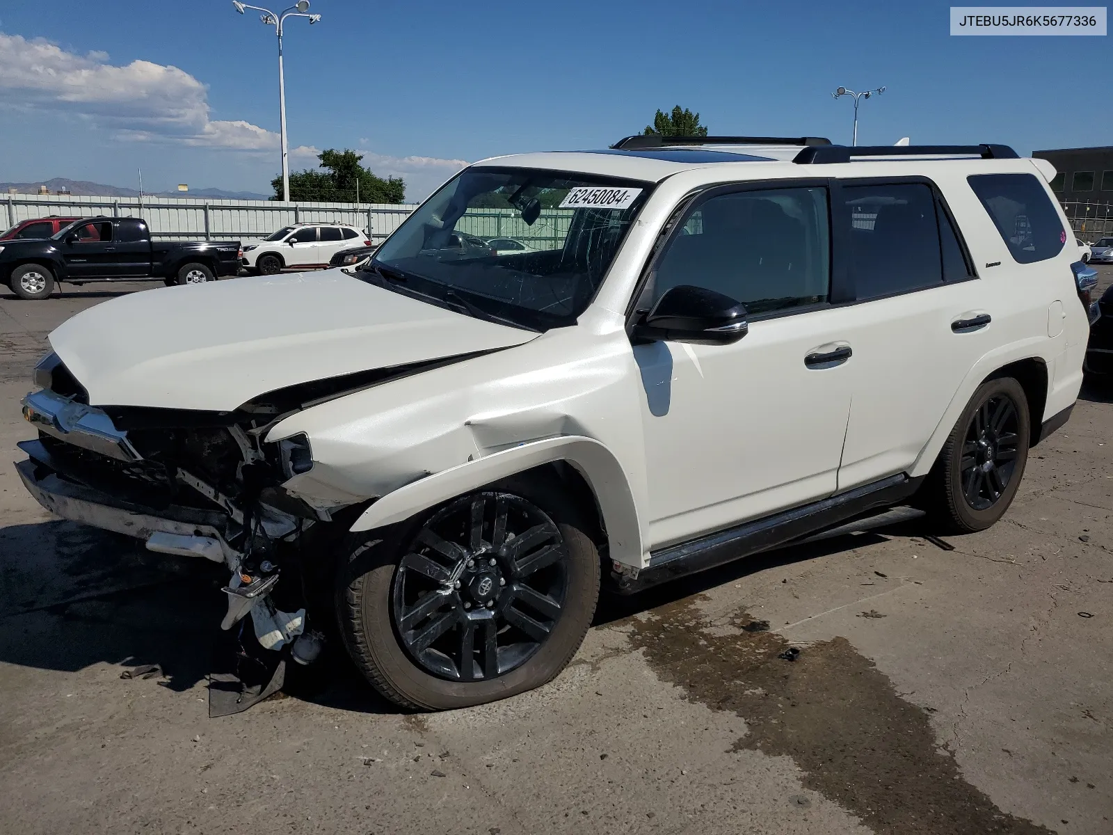 2019 Toyota 4Runner Sr5 VIN: JTEBU5JR6K5677336 Lot: 62450084