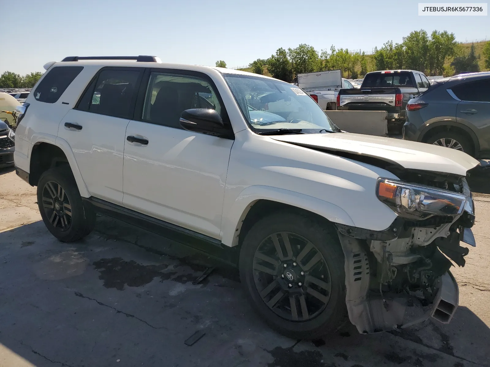 2019 Toyota 4Runner Sr5 VIN: JTEBU5JR6K5677336 Lot: 62450084