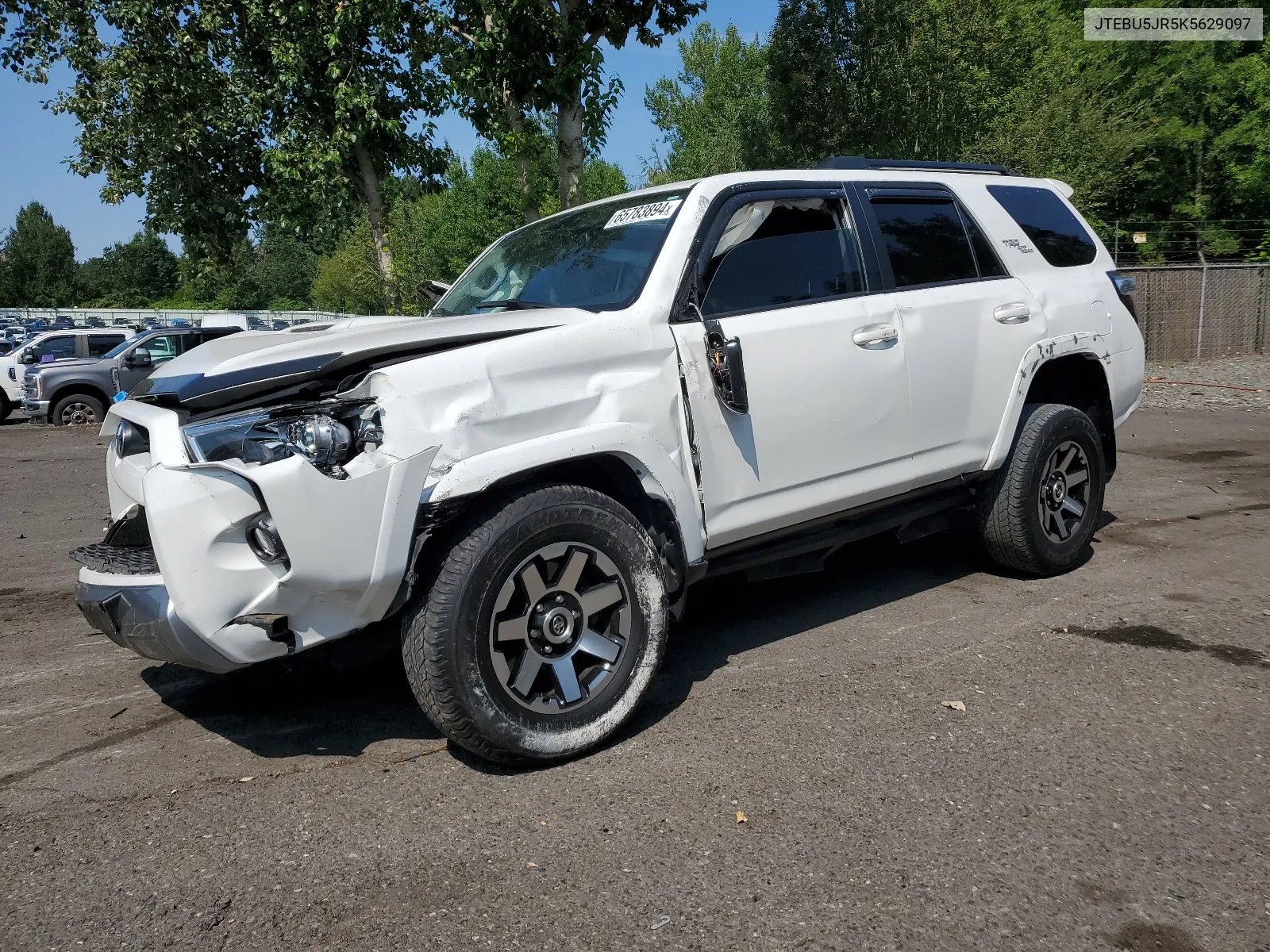 2019 Toyota 4Runner Sr5 VIN: JTEBU5JR5K5629097 Lot: 65783894