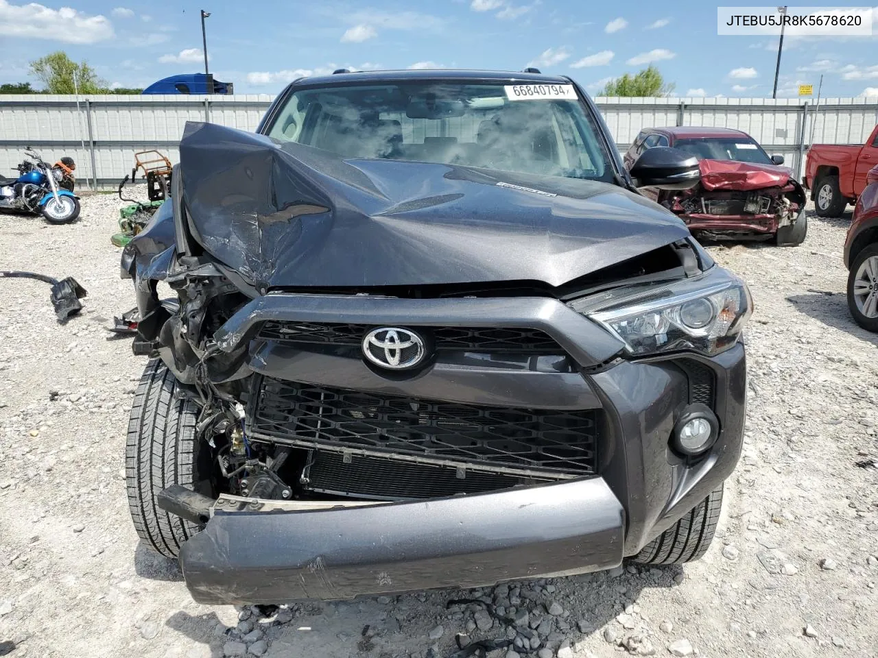 2019 Toyota 4Runner Sr5 VIN: JTEBU5JR8K5678620 Lot: 66840794