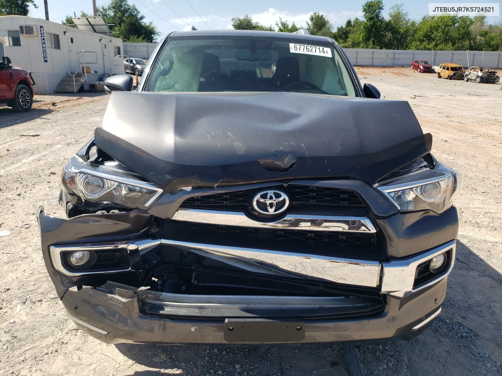 2019 Toyota 4Runner Sr5 VIN: JTEBU5JR7K5724521 Lot: 67762714